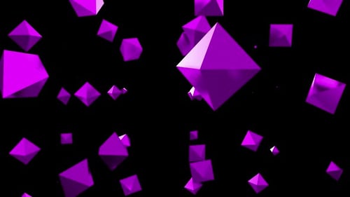 Geometric Shapes Pink Background