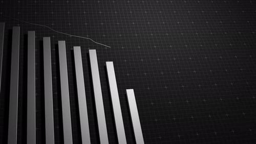 Stock market animated graphic. Stock price chart.