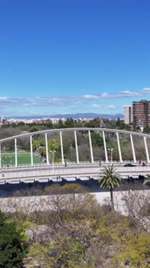 Pont d'exposition à Valencia, Comunidad Valenciana, Espagne.