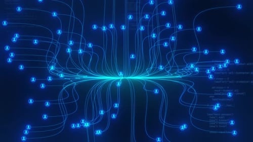 Futuristic Digital Network Connection of User Data Streams