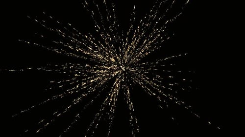 Explosion of Sparkling Particles