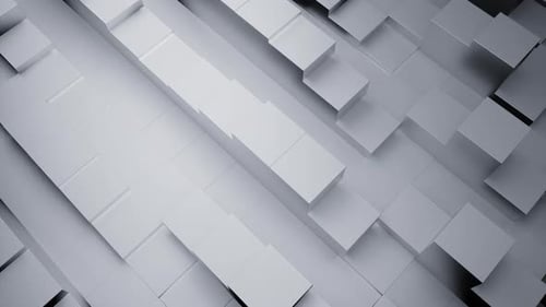 Animated Geometric Cubes Abstract Background Loop