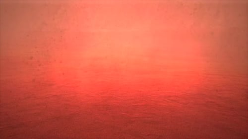 Stunning Desert Landscape Sunrise Over Sand Dunes with Heavy Storm 02