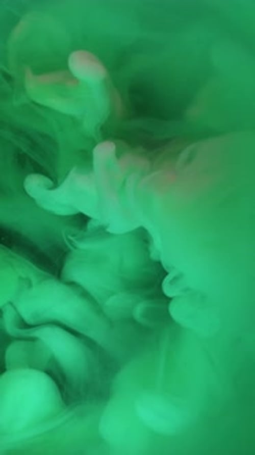 Vertical Smoke Explosion Fume Paint Liquid Stream