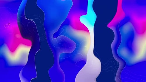 Abstract Fluid Gradient Shapes Animated Background