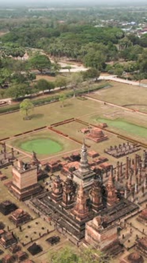 Sukhothai Monument As Seen From the Sky