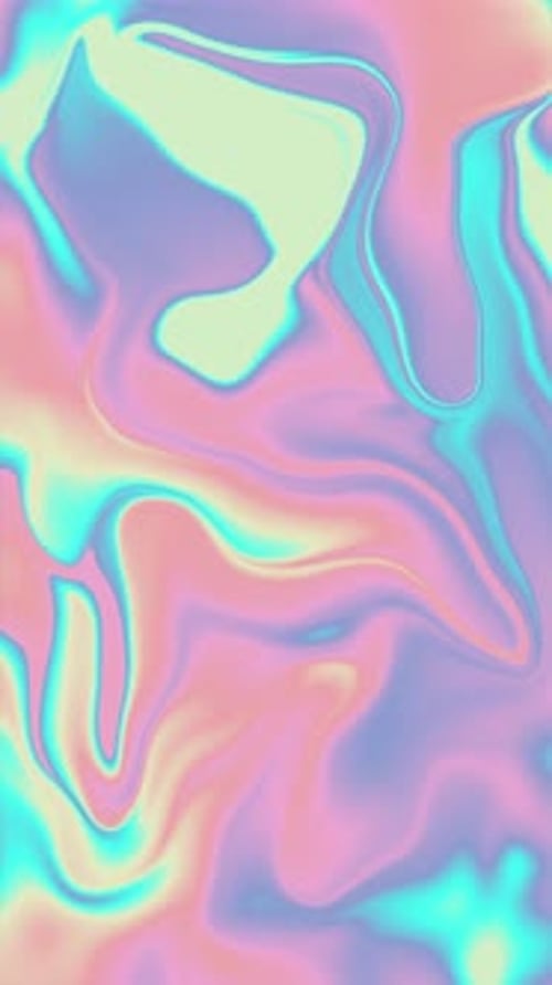 Abstract Pastel Chromatic Iridescent Marble Background Loop