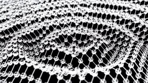 Glass Wave Spheres Tech Bg Able to Loop Endless
