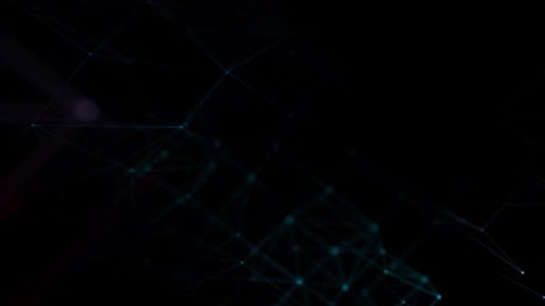 Futuristic Glowing Data Network Abstract Digital Motion Background