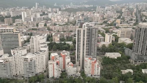 High Real Estate Apartment Buildings In Tbilisi City
