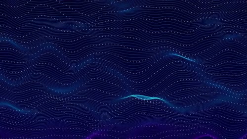Abstract Digital Wave Lines Network Background