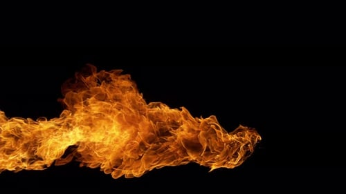 Feuerflammen-Hintergrund in Superzeitlupe