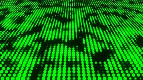 Green Abstract Neon Bokeh Background Vj Loop I 4K