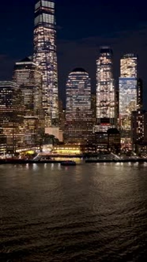 Downtown New York At Manhattan In New York United States.