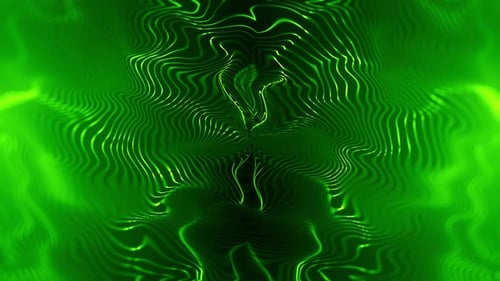 Green Strange Abstract Form