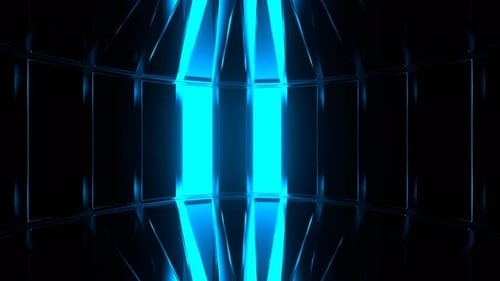 Blue And Orange Circular Stroboscope Background Vj Loop In 4K