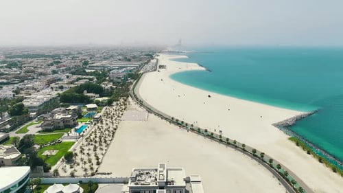 Aerial footage of Dubai, UAE