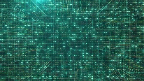 Futuristic Digital Data Network Background
