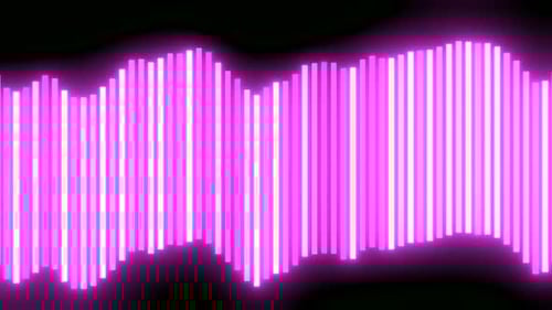 Dynamic Neon Audio Equalizer Bars Visualizer
