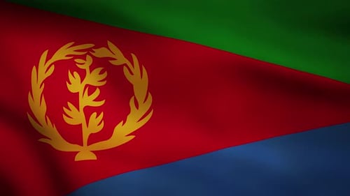 Eritrea waving flag