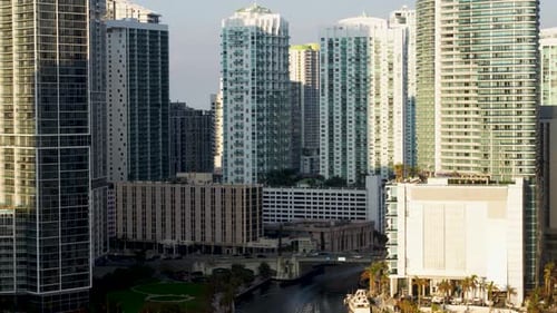 Miami Beach Flyover By Aerial Drone