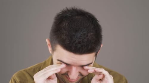 Eye fatigue and laziness.