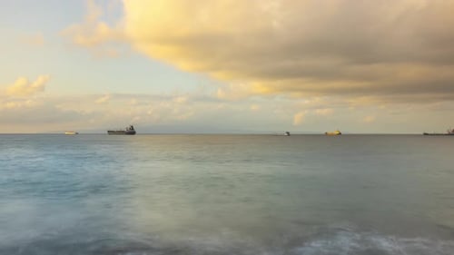 Time lapse of the clouds over the ocean in Bali