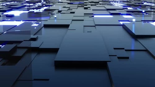 Animated Technology Background For Digital Network Engineering Floor