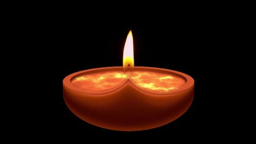 Lampe Diwali avec Alpha
