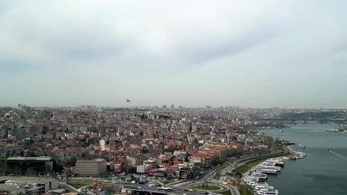 Istanbul/Turkey circa 2023: Asian side of Istanbul city