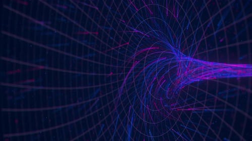 Flujo abstracto de datos en un ciberagujero de gusano, computación cuántica, vórtice, singularidad digital