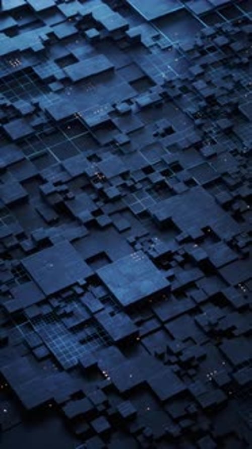 Metallic electronic cube circuit board