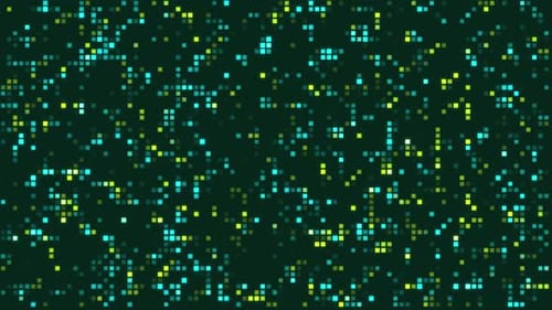 Animated Technology Pixel Grid Background Loop