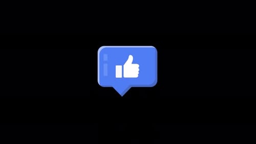 Animated Like React Concept Video - Transparent
