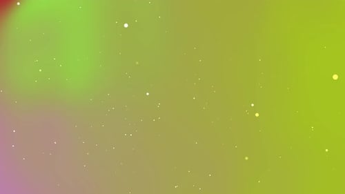 Soft Green Yellow And Pink Gradient Background With Floating White Specks And Bokeh Effect