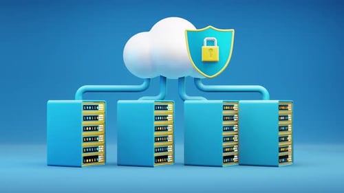 Cloud computing data server minimal.