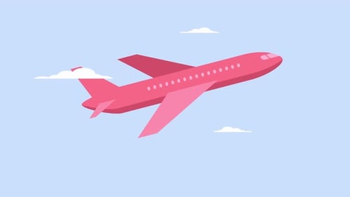 2d Plane Flying Animation