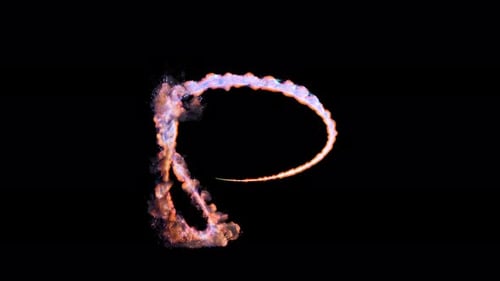 Magic particles and smoke the video is with alpha channel (the background is transparent)