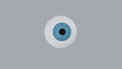 Animated 3D Human Eyeball with Dynamic Pupil Dilation and Movement