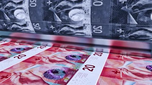 Swiss Francs Banknotes Printing Process for Financial Projects