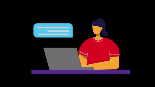 Online Chat Conversation Animation HD On Alpha