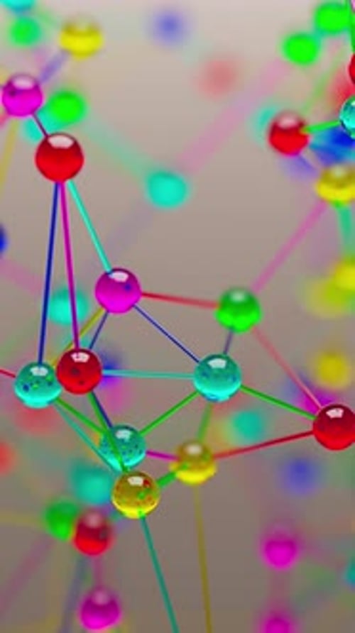 Dynamic Geometric Network Loop with Colorful Spheres
