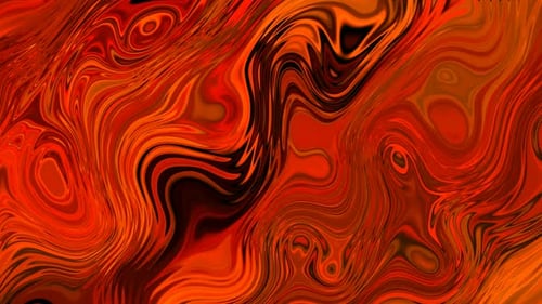 Dynamic Liquid Red Orange Abstract Flowing Animation Background