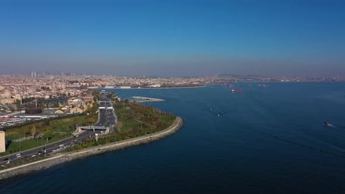 Embankment of Istanbul on the Bosphorus