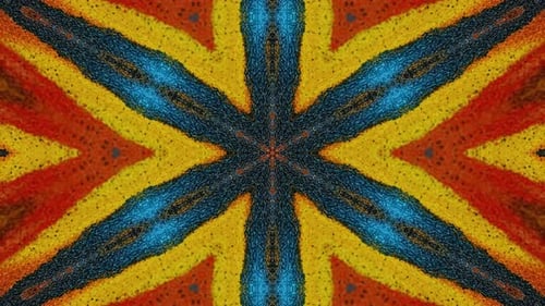 Colorful Evolving Abstract Geometric Kaleidoscope VJ Loop