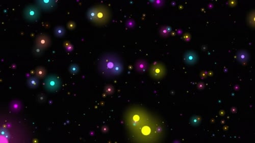 Rainbow Glowing Particle Glitter Background Loop V4