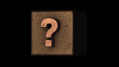 Retro Gaming 3D Question Mark Block Reveal