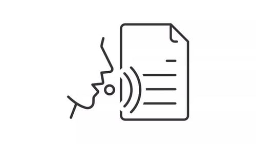 Animation voix/ligne de texte