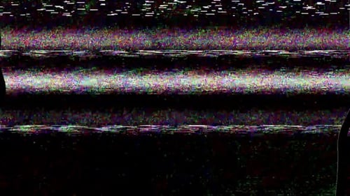 Digital Glitch TV Static Noise Overlay Effect