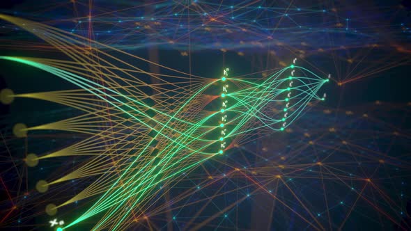 Neural networks node graph loop, Backgrounds Motion Graphics ft. neural ...